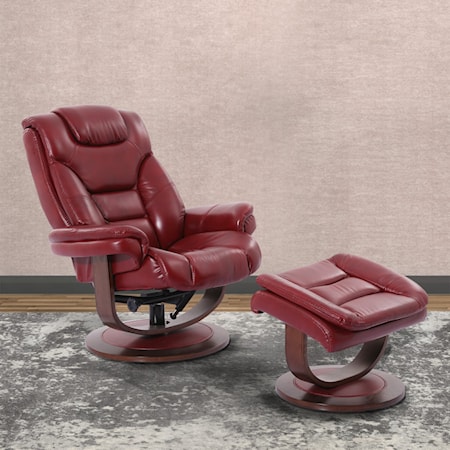 Swivel Recliner &amp; Ottoman