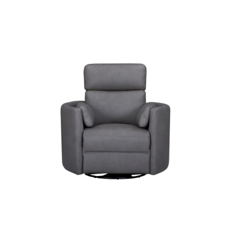 Manual Swivel Gliding Club Chair
