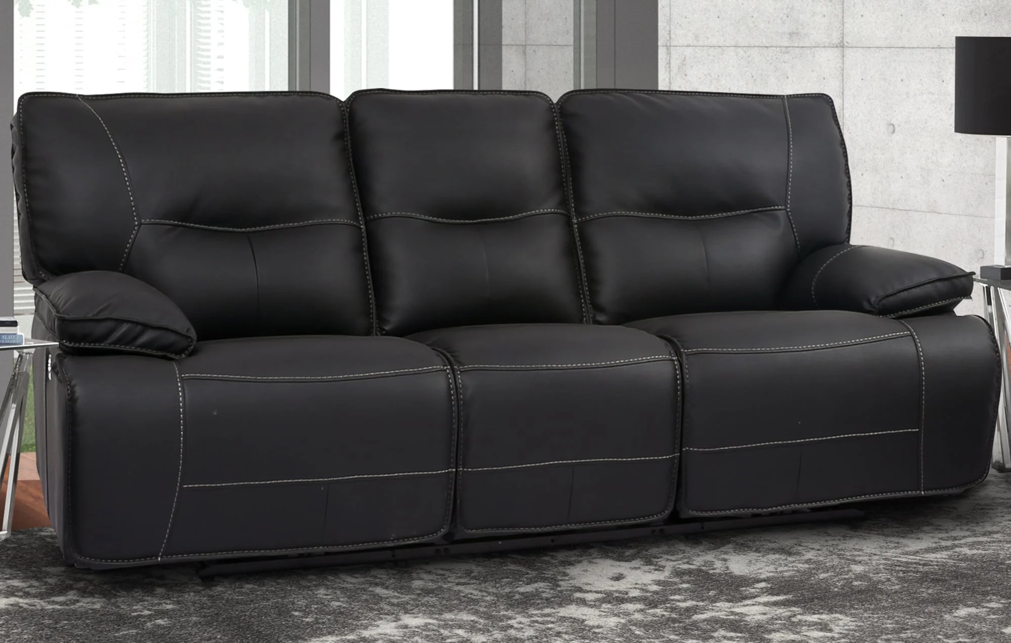 Spartacus Mspa832ph Blc Power Dual Reclining Sofa With Power Headrests And Usb Ports Brown 0545