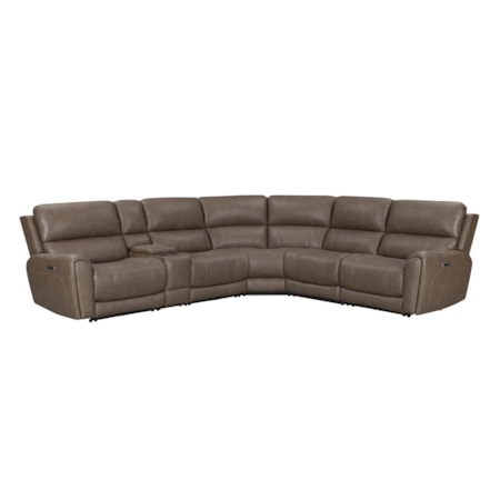 6-pc. Power Reclining Sectional w/Console