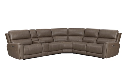 Casual 6-pc. Power Reclining Sectional with Console