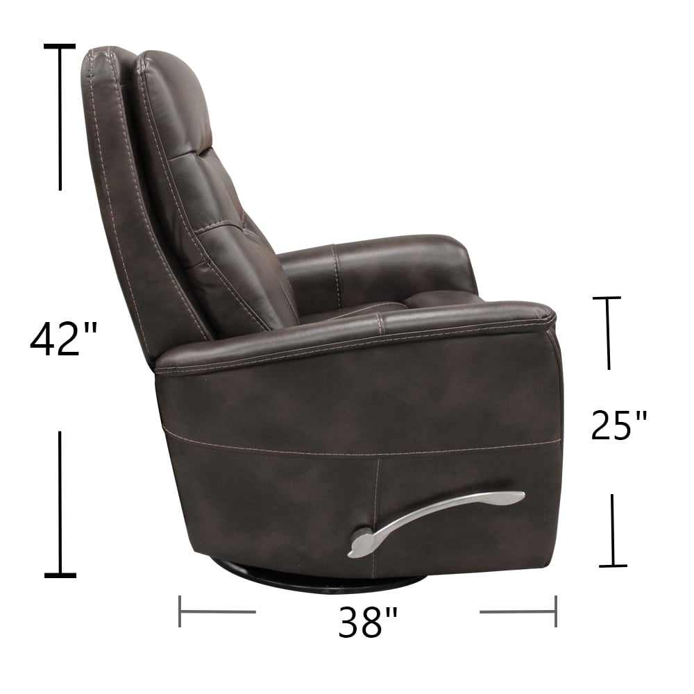 Bolero black online swivel glider recliner