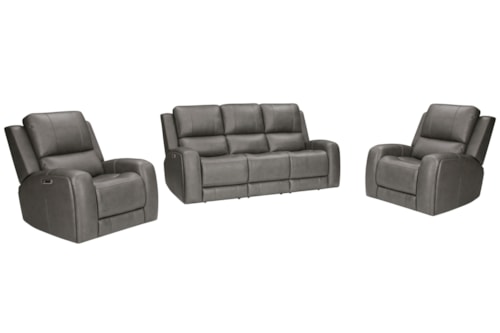 Casual 3-pc. Zero Gravity Power Reclining Living Room Set with Two Recliners