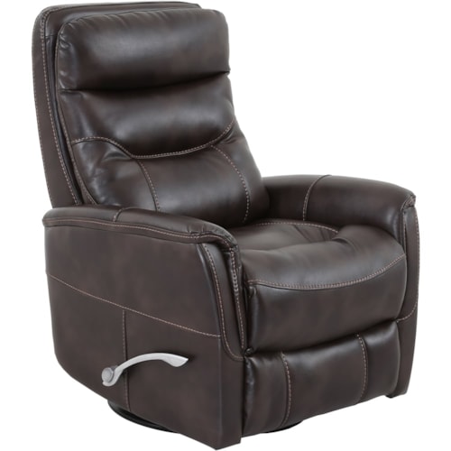 Casual Manual Swivel Glider Recliner with Articulating Headrest