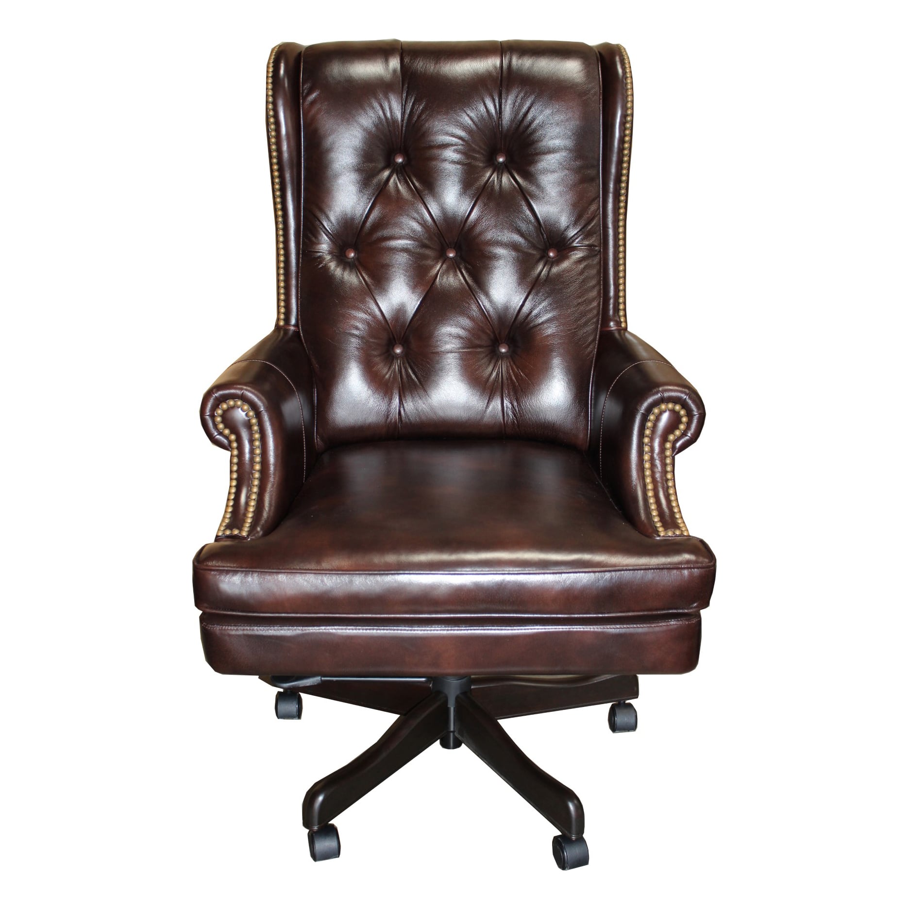 Leather Swivel Desk Chair