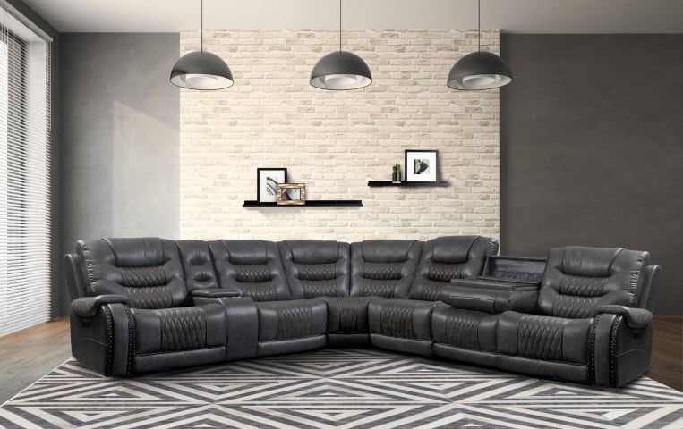 6 Piece Modular Power Reclining Sectional