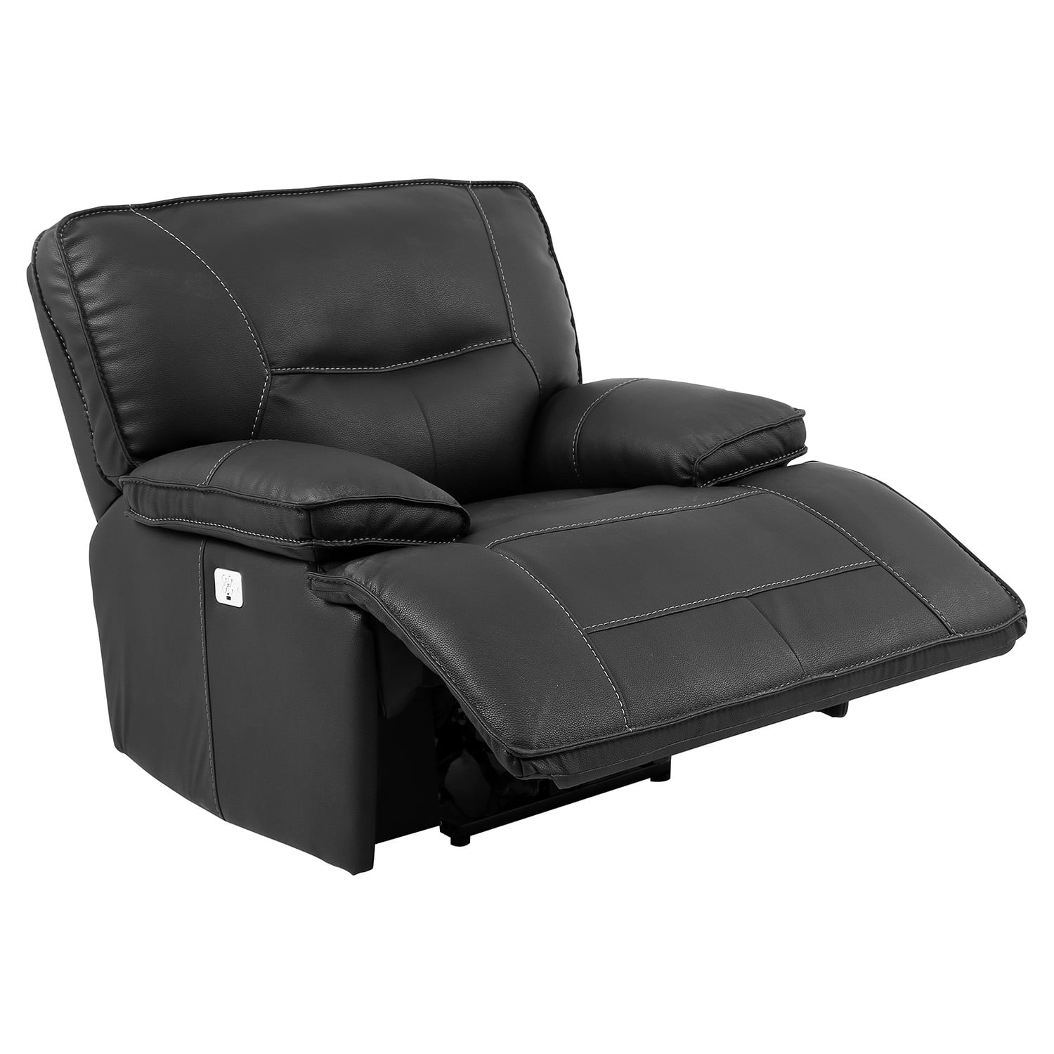 Paramount Living Spartacus MSPA812PHBLC Power Recliner with USB and