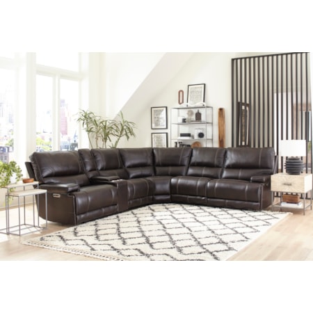 Power Reclining Cordless Sectional