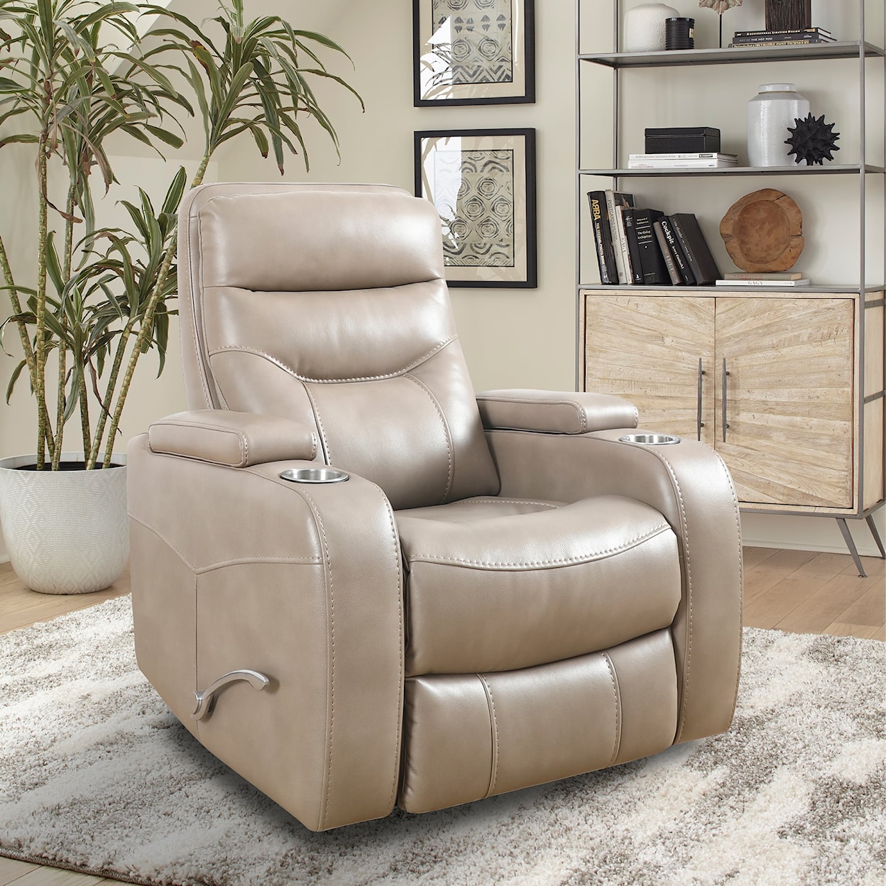 Paramount Living Origin Manual - Linen Manual Recliner