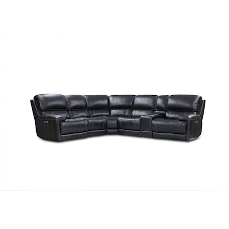 6 Piece Modular Power Reclining Sectional