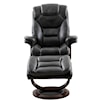 Paramount Living Monarch Manual Reclining Swivel Chair and Ottoman