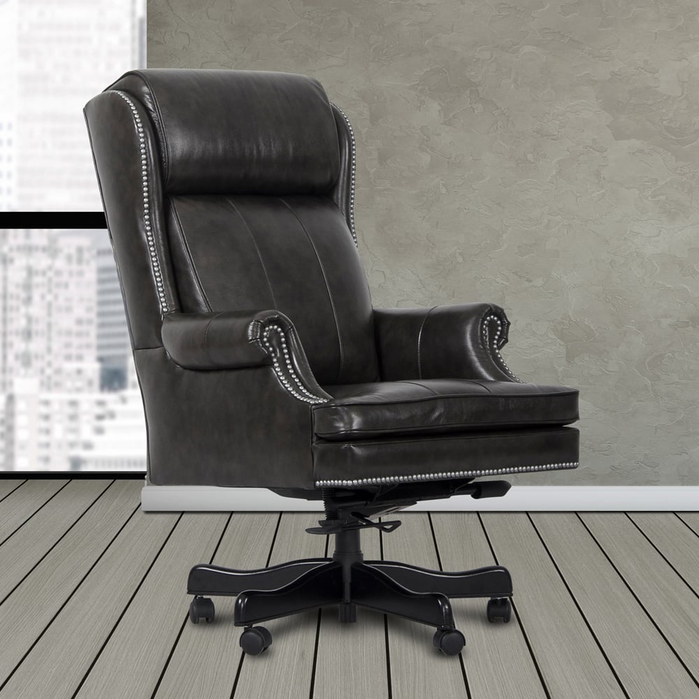 Leather Swivel Desk Chair