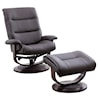 Paramount Living Knight Manual Reclining Swivel Chair and Ottoman