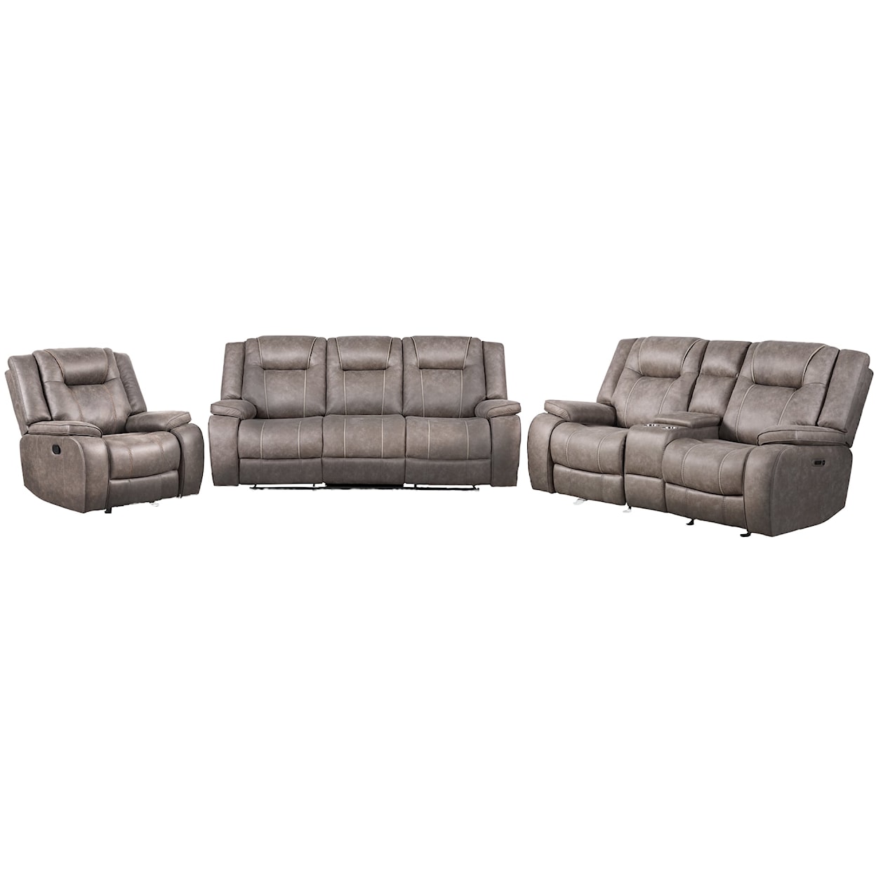 Paramount Living Blake Manual Reclining Living Room Set