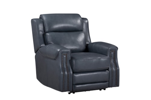 Transitional Power Recliner with Power Headrest