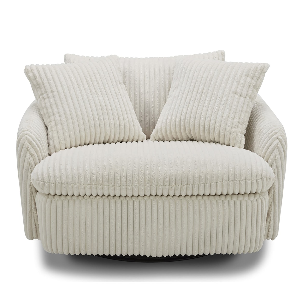 Parker Living Boomer - Mega Ivory Swivel Accent Chair