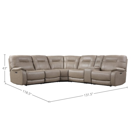 Power Reclining Sectional Sofa