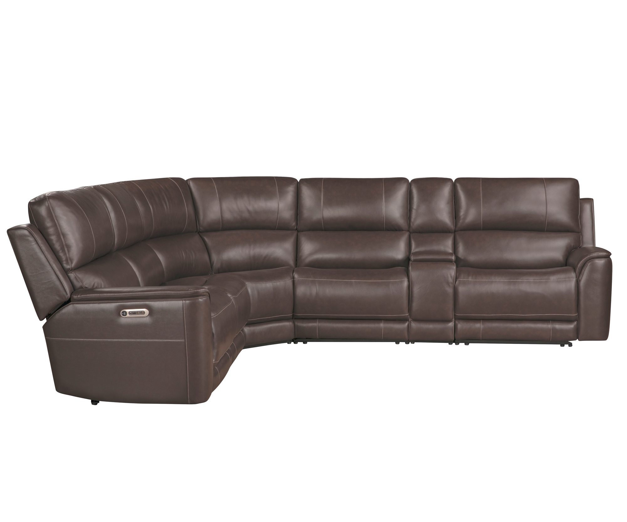 6-pc. Leather Power Reclining Sectional