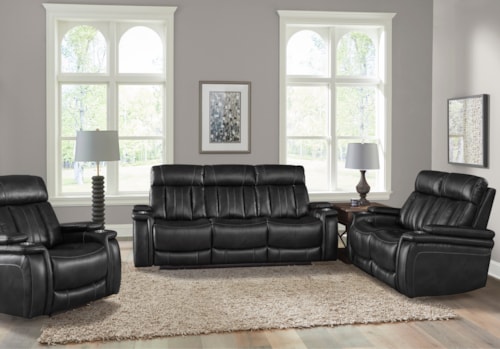 Casual 3-Piece Power Reclining Living Set