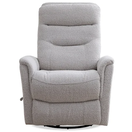 Casual Swivel-Glider Manual Recliner with Articulating Headrest