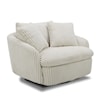 Paramount Living Boomer - Mega Ivory Swivel Accent Chair