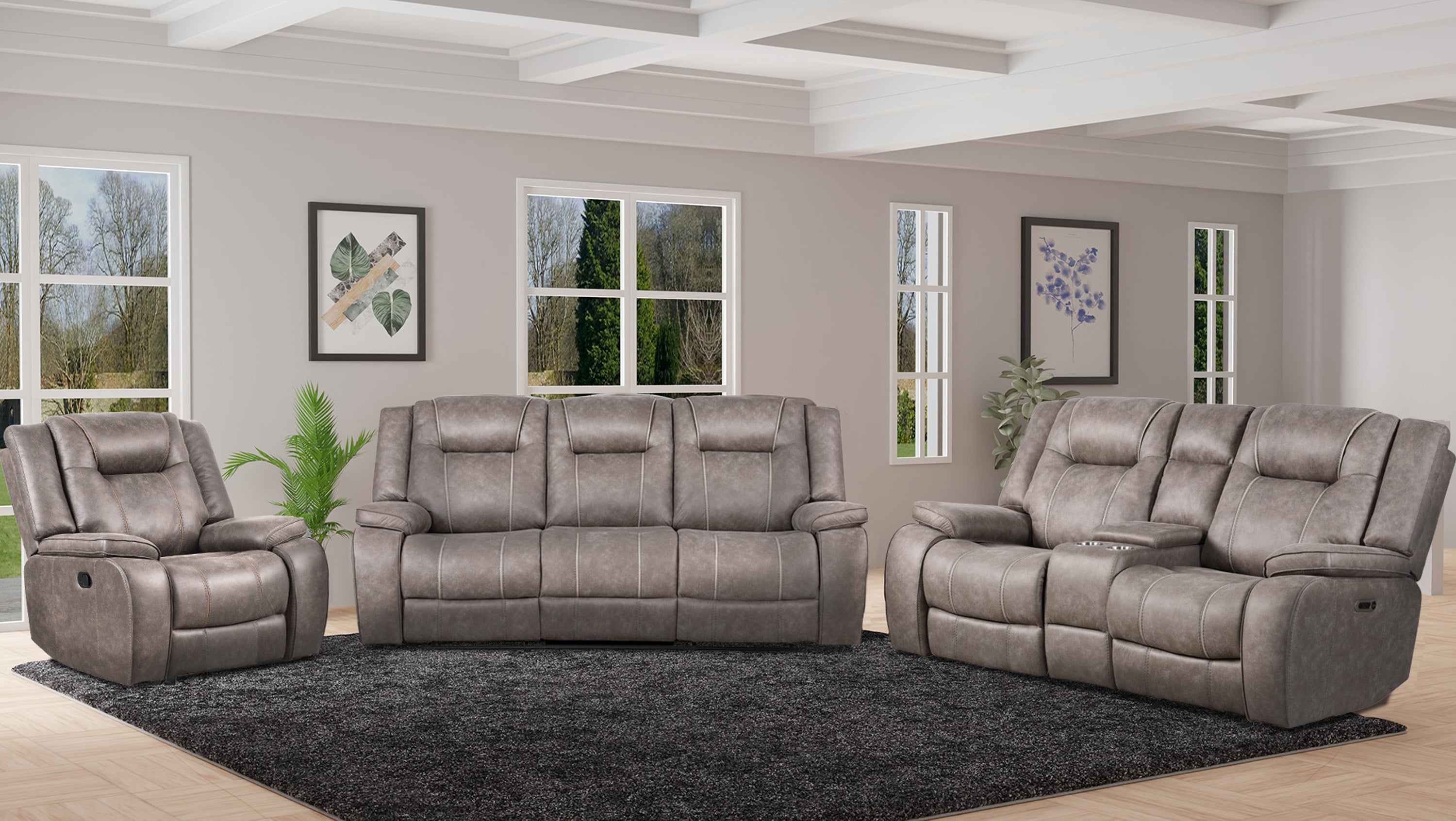 Parker Living Blake Manual Reclining Living Room Set