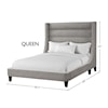 Parker Living Jacob - Luxe Light Grey Queen Bed