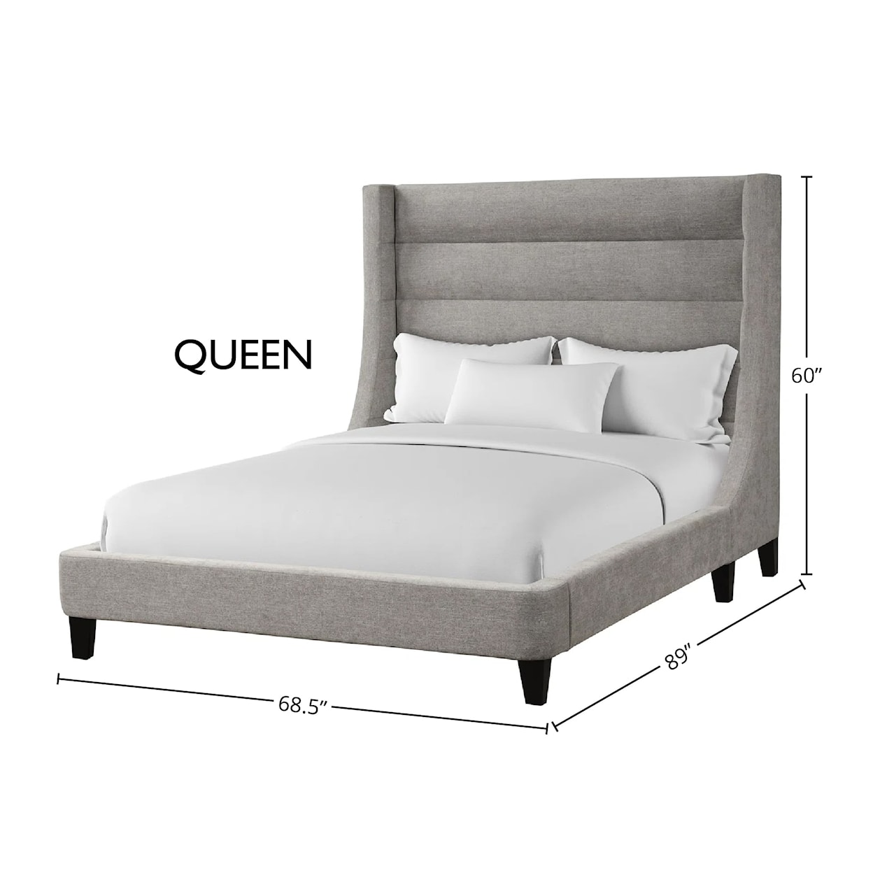 Parker Living Jacob - Luxe Light Grey Queen Bed