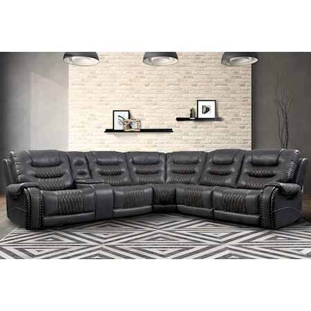 6 Piece Modular Power Sectional