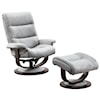 Parker Living Knight Swivel Recliner & Ottoman