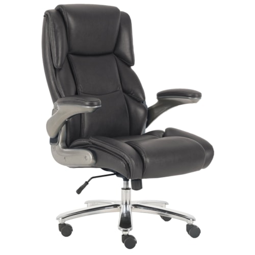 Casual Heavy Duty Desk Chair with Flip Up Arms