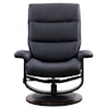 Parker Living Knight Manual Reclining Swivel Chair and Ottoman