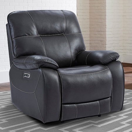 Casual Power Recliner with Power Headrest