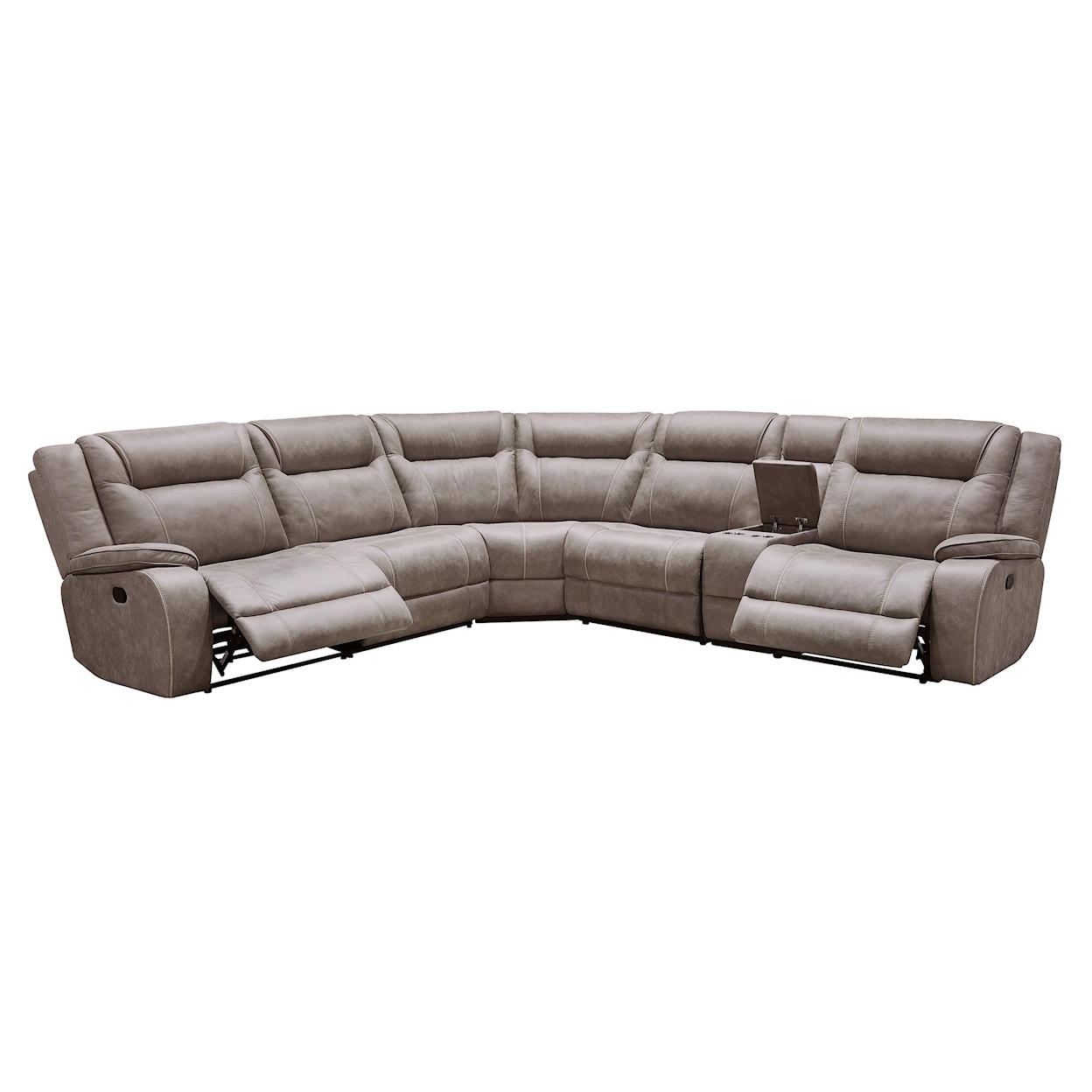 Parker Living Blake Manual Reclining Sectional Sofa and Console