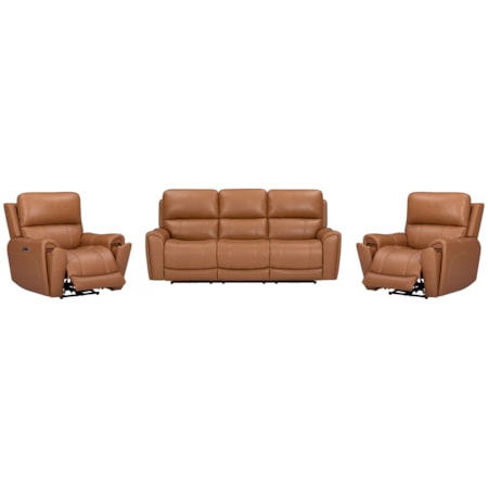 Power Reclining Sofa & Two Recliners Set