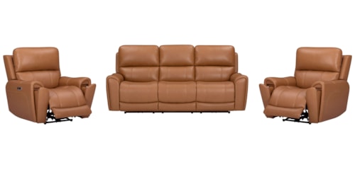 Casual Power Reclining Sofa & Two Recliners Set
