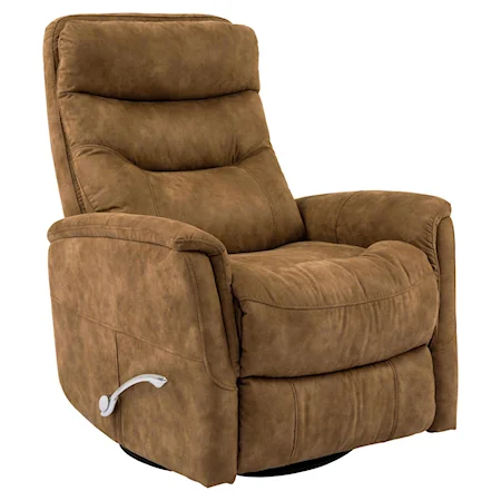 Casual Swivel-Glider Manual Recliner with Articulating Headrest