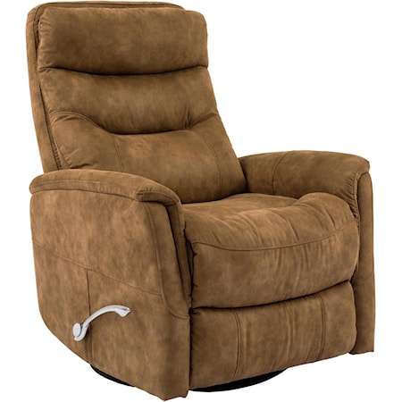 Casual Swivel-Glider Manual Recliner with Articulating Headrest