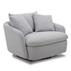 Parker Living Boomer - Dove Grey Swivel Accent Chair