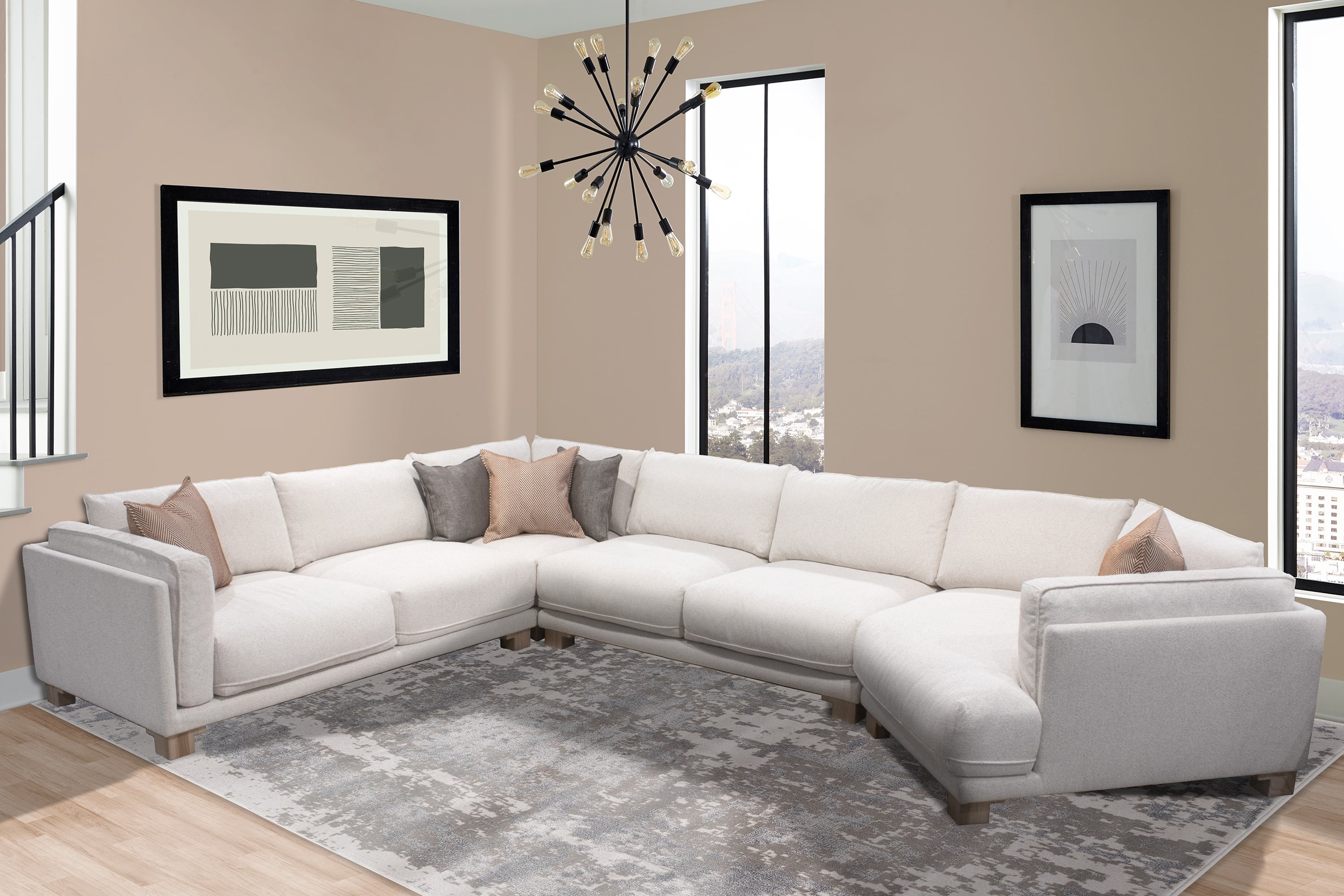 4-Piece Sectional Sofa