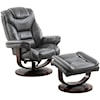 Paramount Living Monarch Manual Reclining Swivel Chair and Ottoman