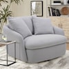 Paramount Living Boomer - Dove Grey Swivel Accent Chair