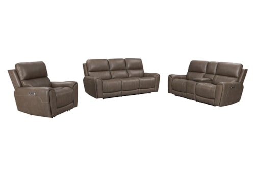 Casual Complete Power Reclining Living Room Set