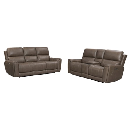 2-pc. Power Reclining Sofa & Loveseat Set