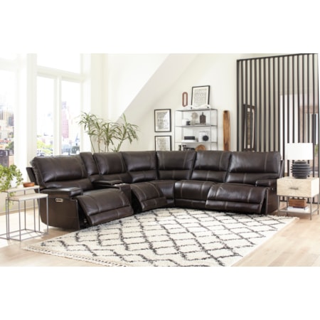 Power Reclining Cordless Sectional