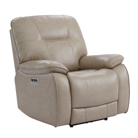 Conover Track-Arm Modern Leather Recliner Chair