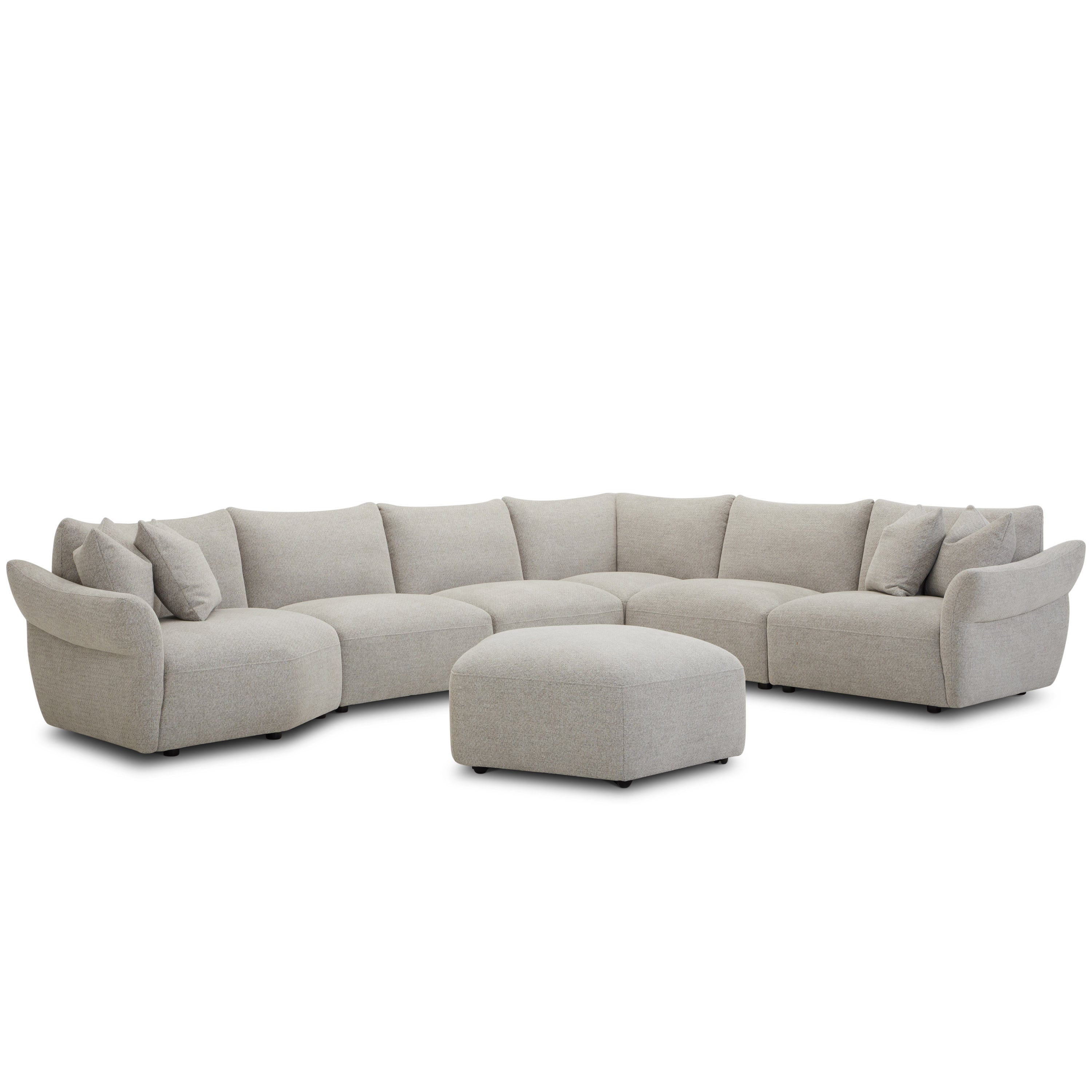 Parker Living Playful - Canes Cobblestone Accent Ottoman