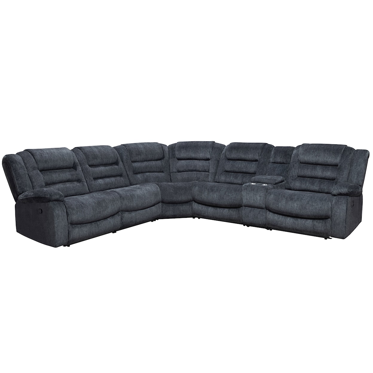 PH Bolton 6 Piece Reclining Sectional and Console