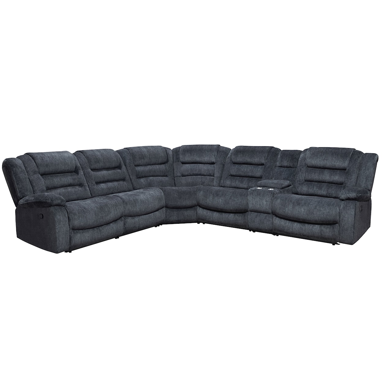 Parker Living Bolton 6 Piece Reclining Sectional and Console