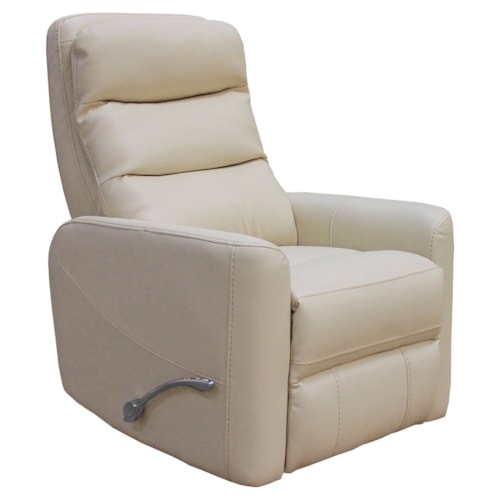 Contemporary Swivel Glider Recliner with Articulating Headrest